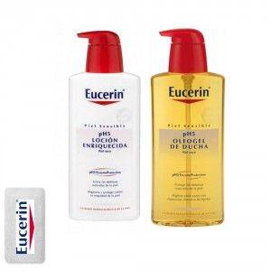 eucerin oleogel+locio 400ml, una tovallola de regal